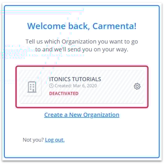 Organization in Itonics