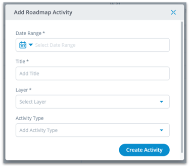 Roadmap - Create an Activity