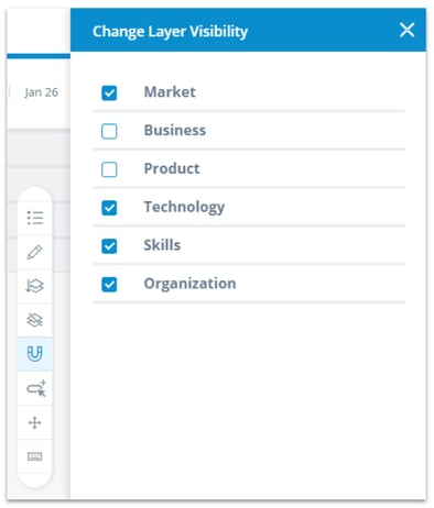 Roadmap - change layer visibility