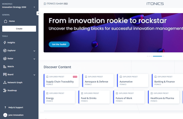 Workspace Side Navigation